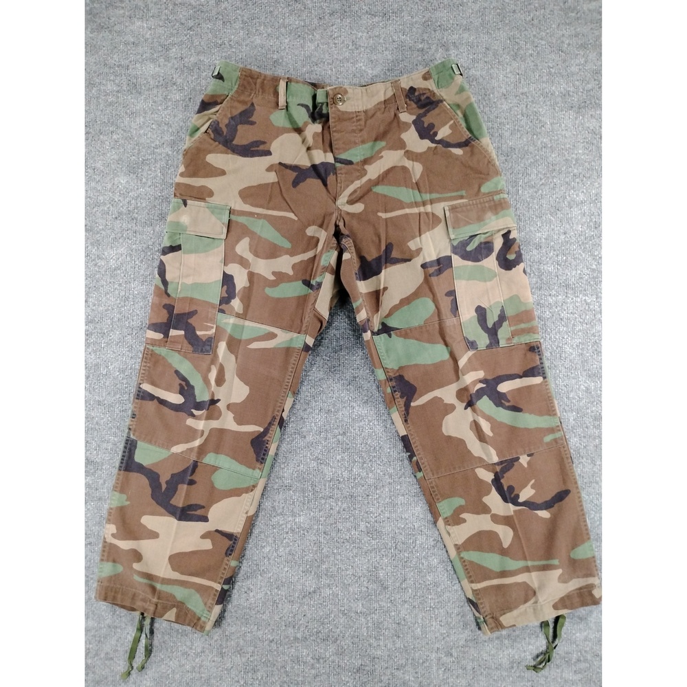 Vintage 2004 Military Propper Woodland Camo Combat Trousers BDU Cargo 36x28